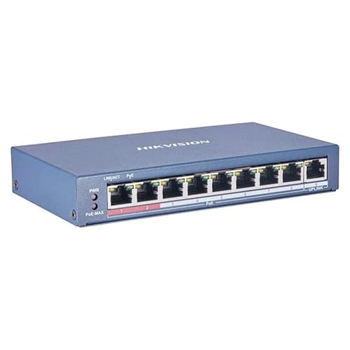 Hikvision DS-3E0310P-E/M 8 Port Fast Ethernet Unmanaged POE Switch