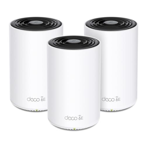 TP-LINK AXE5400 Whole Home Mesh Wi-Fi 6E System Tri-Band 574Mbps at 2.4GHz + 2402Mbps at 5GHz + 2402Mbps at 6GHz