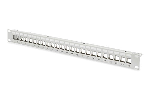 Panneau de brassage modulaire - 24 ports - Gris - Montage de rack - 1U - 483 mm - 1,5 mm - 565 mm