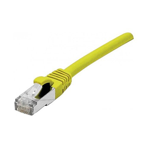 Cordon RJ45 sur câble catégorie 7 S/FTP LSOH snagless jaune - 1 m