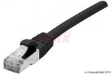 Cordon RJ45 catégorie 6A F/UTP LSOH snagless noir - 1 m