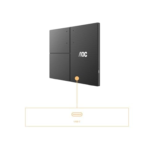 AOC 16T3EA 15.6p IPS 1920x1080 Monitor 4ms 16.9 USB Black/Grey