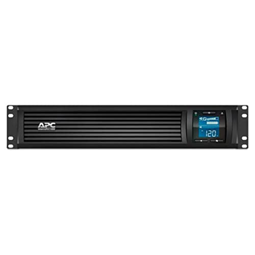 APC Smart-UPS C UPS rack-mountable AC 230V 600Watt 1000VA USB serial output connectors 4 2U Black with APC SmartConnect