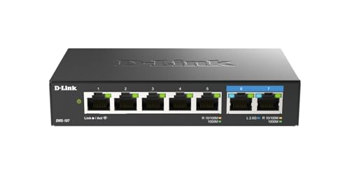 D-Link DMS-107 7-PORT MULTI-GIGABIT UNMANAGED SWITCH