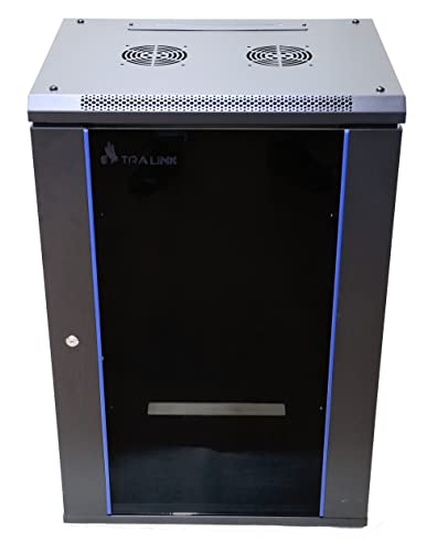 Extralink 18U 600X600 WALL-MOUNTED RACKMOUNT CABINET BLACK Rack monté sur le mur Noir