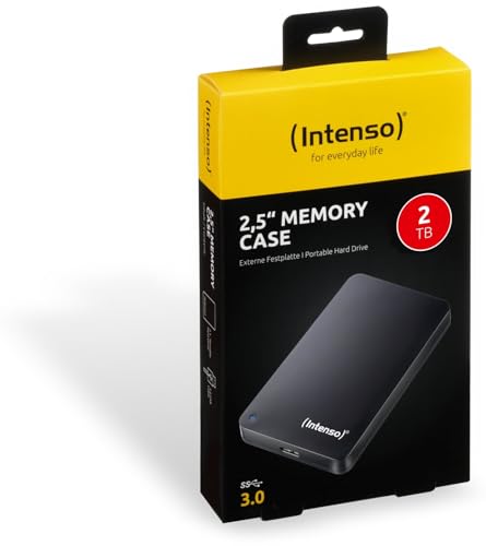 INTENSO Disque Dur Externe 2.5   Memory Case USB 3.0 - 2 To Noir