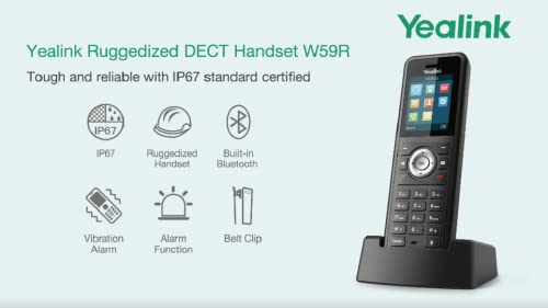 Yealink DECT W59R combiné de téléphone sans-fil dect Noir