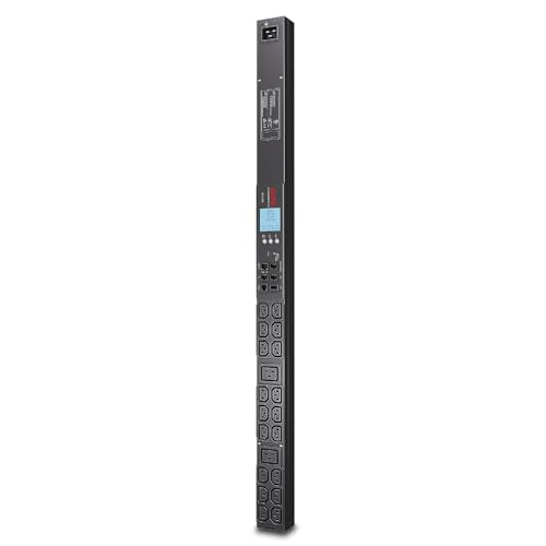 APC Metered Rack PDU Rack AC 200/208/230V RS-232 input IEC 60320 C20 output connectors 20 power IEC 60320 C13 IEC 60320 C19 BK
