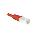 Cordon RJ45 catégorie 6 S/FTP rouge - 0,7 m
