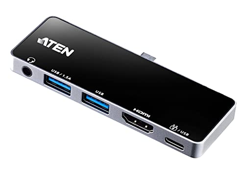 ATEN UH3238 Mini Dock USB-C HDMI Audio 2x USB-A USB-C 92W