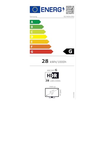 SAMSUNG S27DG610SUXEN Odyssey OLED G6 27p QHD 360Hz 0.03ms 250cd/m2 2xHDMI DP