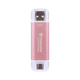 TRANSCEND ESD310P 2To External SSD USB 10Gbps Type C/A Pink