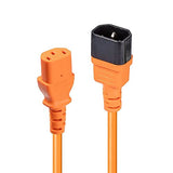 LINDY 0.5m IEC Extension Lead. Orange