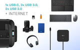 I-TEC USB-C Dual Display MST DS 1xDP 1xHDMI 1xGLAN 3xUSB 3.0 2x USB 2.0 1xUSB-C-Datei 1xAudio/Mic Jack 1x100W USB-C PD