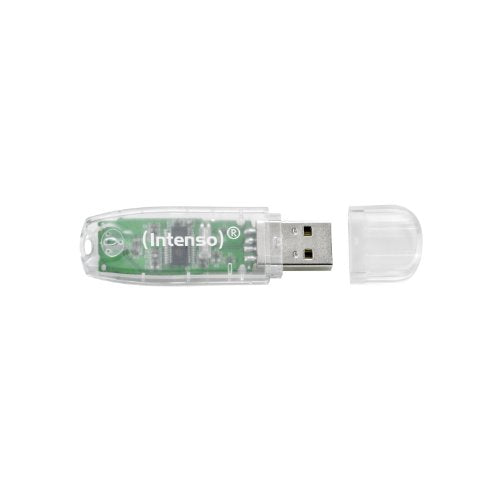 INTENSO Clé USB 2.0 Rainbow Line - 32 Go Transparent