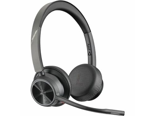 HP Poly Voyager 4320-M +USB-A to USB-C Cable +BT700 dongle Sans fil Arceau Bureau/Centre d'appels USB Type-A Bluetooth Socle de chargement Noir