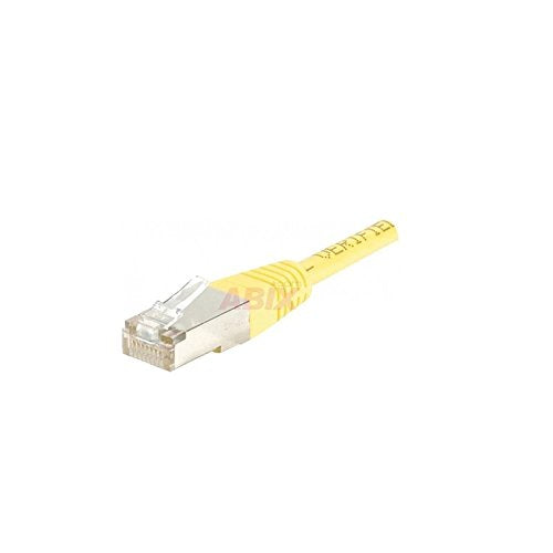 Cordon RJ45 catégorie 6 F/UTP jaune CCA - 1 m
