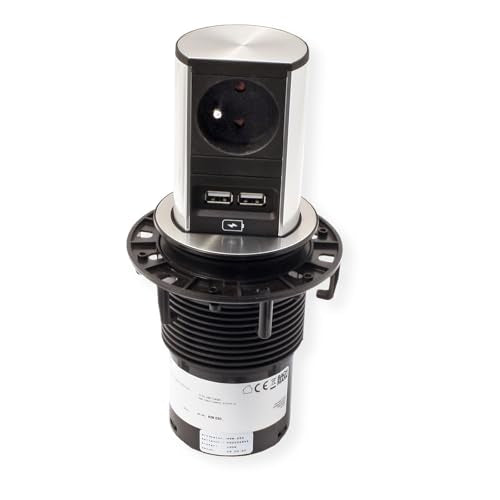 BACHMANN Multip. encastrable ELEVATOR 1 prise+1 charg 2 USB