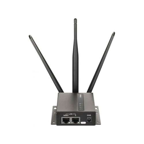 D-LINK 4G VPN LTE Cat 4 Industrial M2M Router Wi-Fi Dual SIM 2 External LTE Antennas 1 External Wi-Fi N Antenna 1 WAN/LAN FE Port