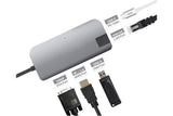 Mini dock USB 3.1 Type-C HDMI 4K-VGA-LAN-HUB +chargeur USB P.D.