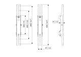 VOGEL S Barre VESA verticale PFS 3204 fixe & inclinable, 160 kg