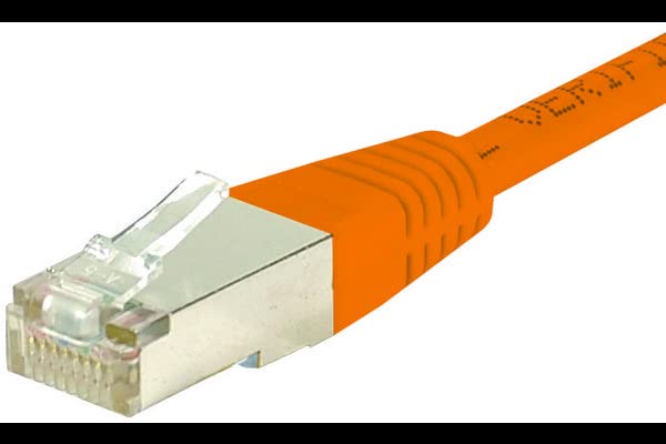 Cordon RJ45 catégorie 6 S/FTP orange - 30 m