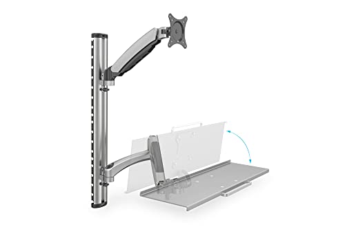 "Digitus DA-90354 support d'écran plat pour bureau 68,6 cm (27"") Mur Argent"