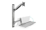 Digitus DA-90354 support d'écran plat pour bureau 68,6 cm (27") Mur Argent