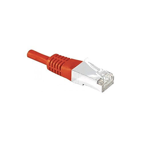 Cordon RJ45 catégorie 6 S/FTP rouge - 1,5 m