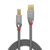 LINDY 7.5m USB 2.0 Type A/B Cable Cromo Line 480Mbit/s