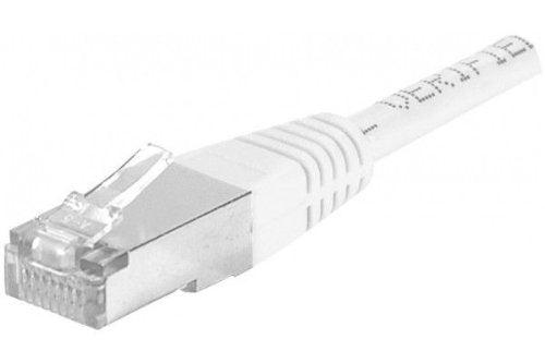 DEXLAN Cordon RJ45 catégorie 6A F/UTP blanc - 0,5 m