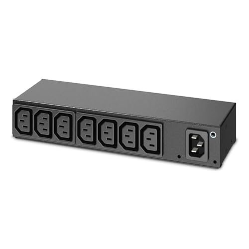 APC Basic Rack PDU AP6015A Rack AC 100/120/200/208/230/240V input IEC 60320 C14 output connectors 8 power IEC 60320 C13 1U BK