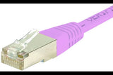 Cordon RJ45 catégorie 6 S/FTP rose - 15 m