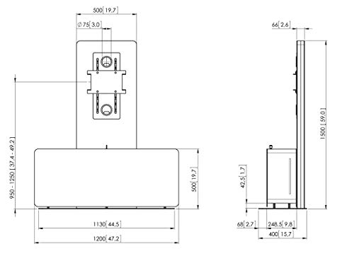 VOGEL S Matériel de vidéoconférence PVF 4112 silver