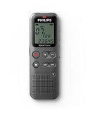 PHILIPS Dictaphone VoiceTracer DVT1120: Optimisé pour les notes, 8Go, Mono, Gris