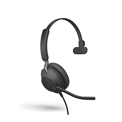 Jabra Evolve2 40, MS Mono Casque Avec fil Arceau Bureau/Centre d'appels USB Type-A Bluetooth Noir