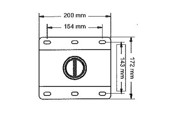 AAVARA Support plafond D9250+EF6540 pour écrans 32-60"