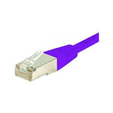 Cordon RJ45 catégorie 6 S/FTP violet - 0,3 m