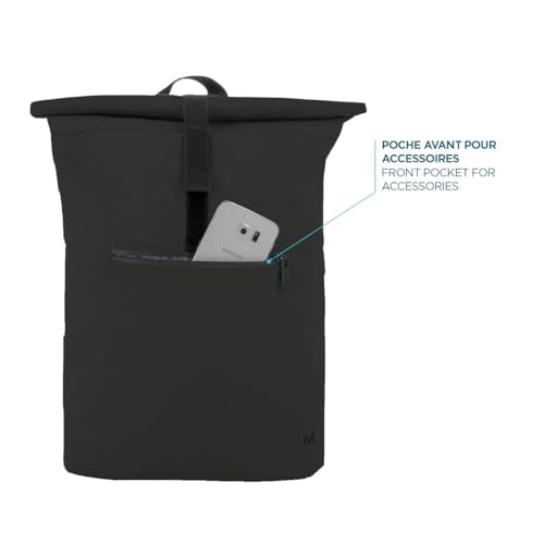 MOBILIS Sac à dos Rolltop 14-16" noir, 16L