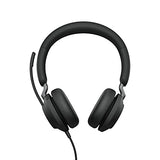 Jabra Evolve2 40, MS Stereo Casque Avec fil Arceau Bureau/Centre d'appels USB Type-A Bluetooth Noir