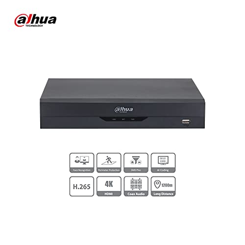 Dahua XVR5104HS-4KL-I3 Enregistreur vidéo numérique 4CH Penta-brid 4K Value/5MP Compact 1U 1HDD WizSense