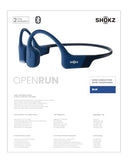 SHOKZ Casque à conduction osseuse OpenRun - Bluetooth - Bleu