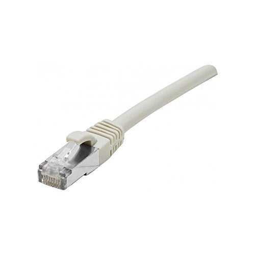 Cordon RJ45 catégorie 6A S/FTP LSOH snagless gris - 0,5 m