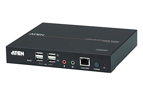 Station console KVM HDMI sur IP - 1920 x 1200 pixels - Ethernet/LAN - Full HD+ - Grille de montage - 4,66 W - Noir