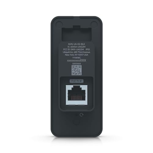 Ubiquiti UA-G2-Black Lecteur compact intérieur/extérieur UniFi Access de 2e génération pour les organisations, avec haut-parleur d'accueil intégré et LED, finit