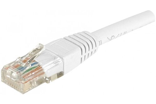 Cordon RJ45 catégorie 6 U/UTP blanc CCA - 0,5 m