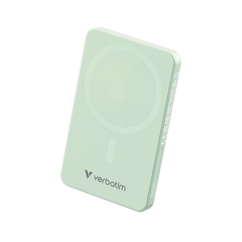 VERBATIM CHARGE N GO ESSENTIALS POWER BANK MAGNETIC WIRELESS 20000MAH GREEN WCF (P)