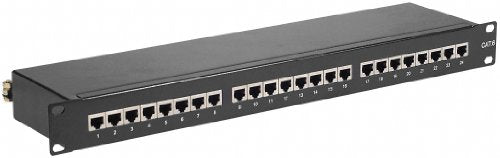 Panneau de brassage 19" 1U 24 ports CAT6 STP