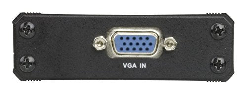 ATEN Convertisseur VGA-DVI - Noir - Métal - 1920 x 1200 pixels - 1920 x 1200 pixels - 165 MHz - VGA (D-Sub)