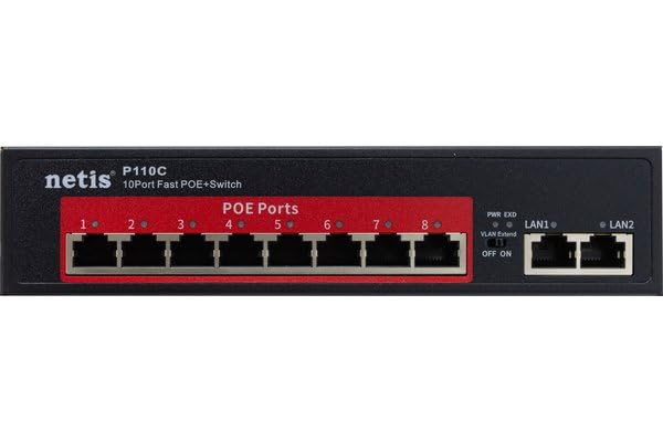 STONET P110C Switch 10p 10/100 dont 8 PoE+
